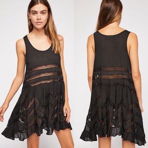 Free People Black Lace Dress